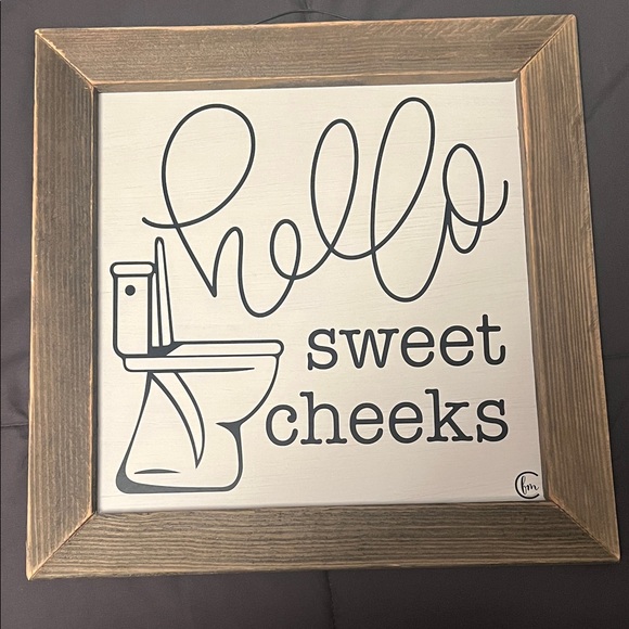 Jan Michaels Other - Rustic Brown and White Wall Decor Sign